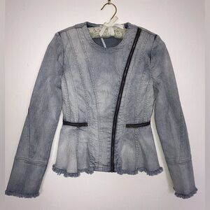 Sass & Bide Women's Jacket denim Kiss The Sky Collection Western US 2AUS/UK 6